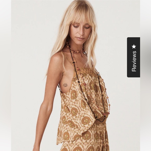 Spell The Château Cami in Champagne Size Small - Picture 4 of 12